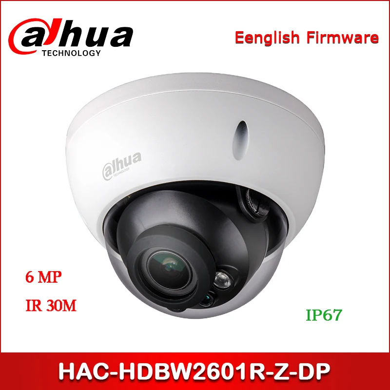 Dahua HAC-HDBW2601R-Z-DP 6MP WDR HDCVI ИК купольная камера 2 7-13 5 мм Моторизованный объектив аудио в