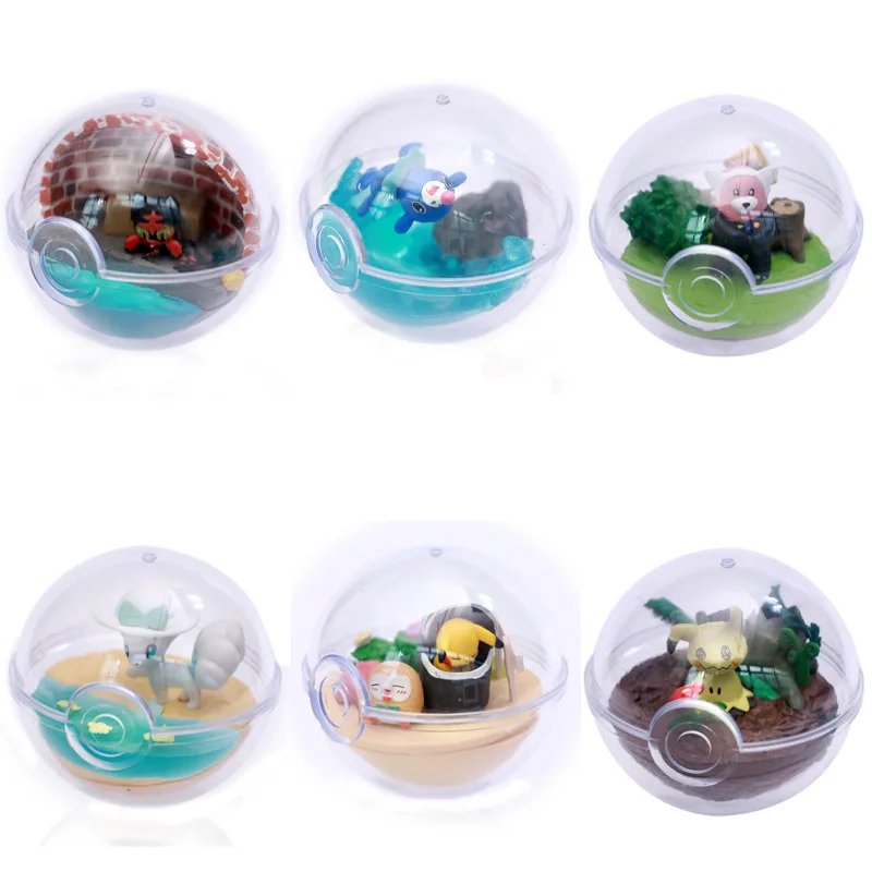 

Blind box Action Figure Children Gifts Pokemon Pocket Monsters Pikachu Articuno Eevee Figure Elf Doll Scenes Toys