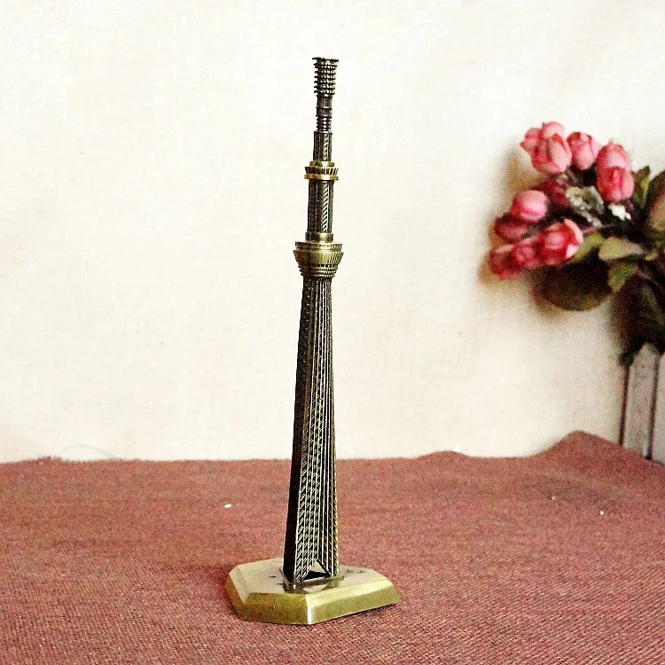 

Genuine Japanese-Style JD Souvenir Metal Crafts Tokyo Sky Tree Building Model Decoration Tokyo Tower