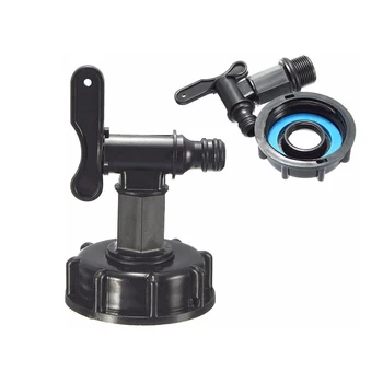 

1 Pcs 3/4" Thread Plastic IBC Tank Tap 1000L IBC To 16mm Adapter Garden Irrigation Connection Valve Water Connector With Switch