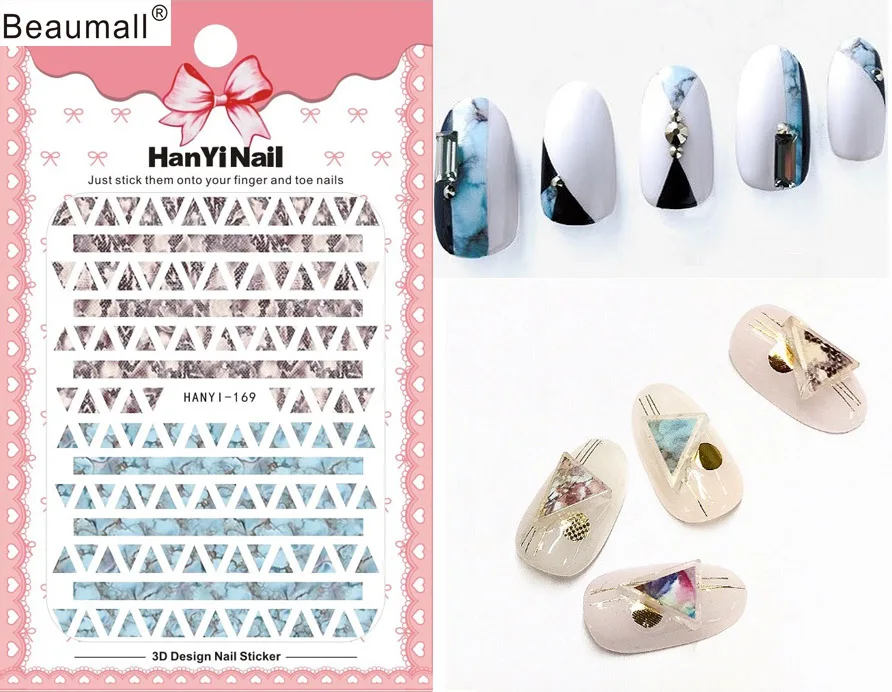 

Fashion Patterns! Nails Art Manicure Back Glue Decal Decorations Design Nail Sticker For Nails Tips Beauty
