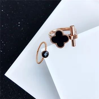 

2020 New Ring Stainless Steel Ring Letter Lettering Men's Titanium Steel Ring