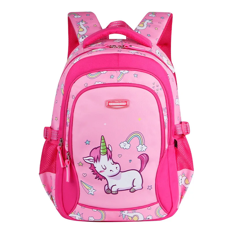 Mochila escolar rosa para niños, morral escolar bonito de anime, morral escolar para niñas adolescentes