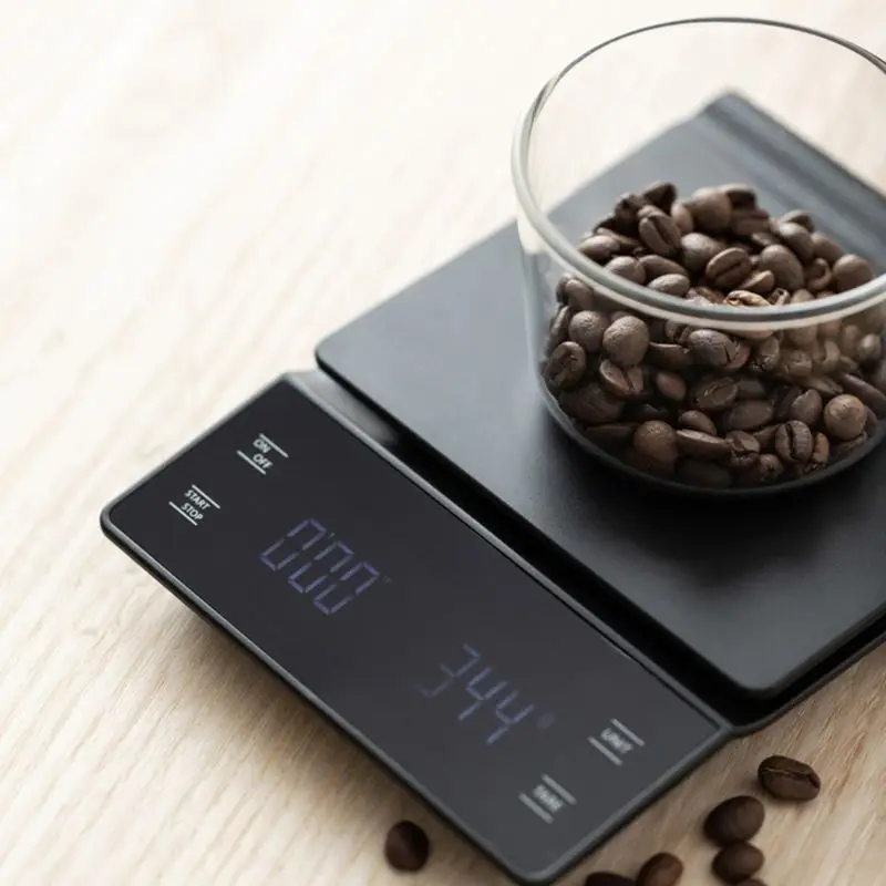 Бытовые электронные 3 кг/0,1 г капельного кофе весы с таймером высокой точности светодиодный Электронные Цифровые кухонные весы