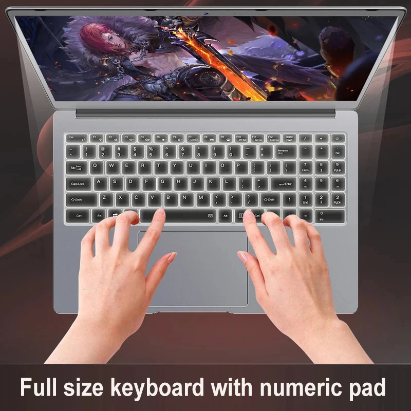 Laptop 15.6 inch With 8G RAM 128G/256G/512G/1TB SSD Notebook Computer Laptops With 1920*1080 Display RJ-45-4