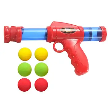 

1Pc Aerodynamic Shooting Toy Soft Bullet Toy Interactive Toy Shooting Game Supplies with 6 Balls (Red)