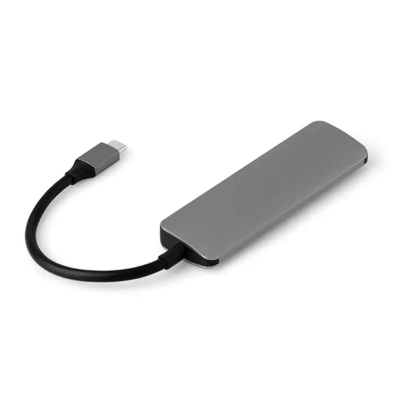 ALLOYSEED 5 в 1 USB-C концентратор type C к USB 3,0 HDMI SD TF карта памяти адаптер док-станция для MacBook Pro type-C Разветвитель USB C концентратор