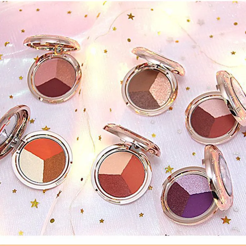 

HOJO Three-color Pocket Watch Shadow Plate Pumpkin Mermaid Purple Gradient Lazy Eye Shadow Makeup