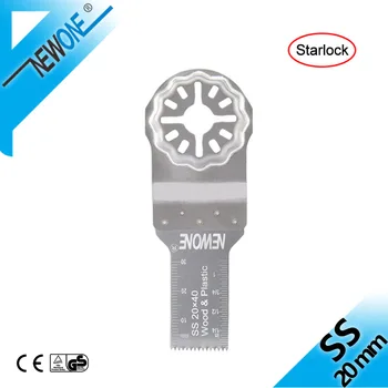 

NEWONE 20mm Stainless steel Saw Blade Multi Pack Oscillating Tool Blades for Starlock Cutting Wood Drywall Plastics