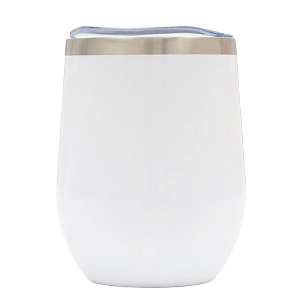 12oz Stainless Steel Tumbler Mug Wine Beer Juice Water Mug Children Eggshell Shape Vacuum Cup Insulated Cup Coffee Mug