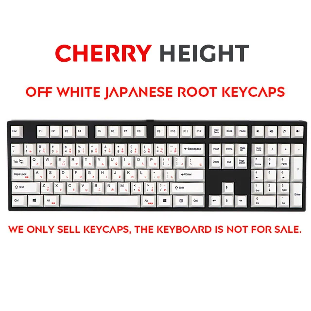 Русский Корейский Японский PBT Keycap OEM профиль краситель Sub Тепловая Сублимация для Cherry MX механическая клавиатура клавишный переключатель - Цвет: Japanese cherry