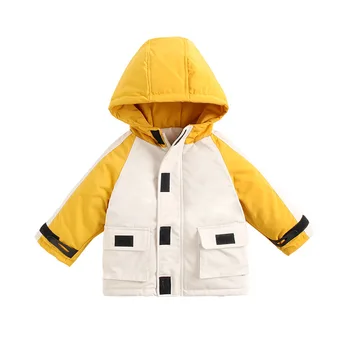 

Children's Winter Down Warm Jacket With hat kids Ultra Light Coat for Girl Boys autumn Fashion Sport Jacket Outwear Clothing