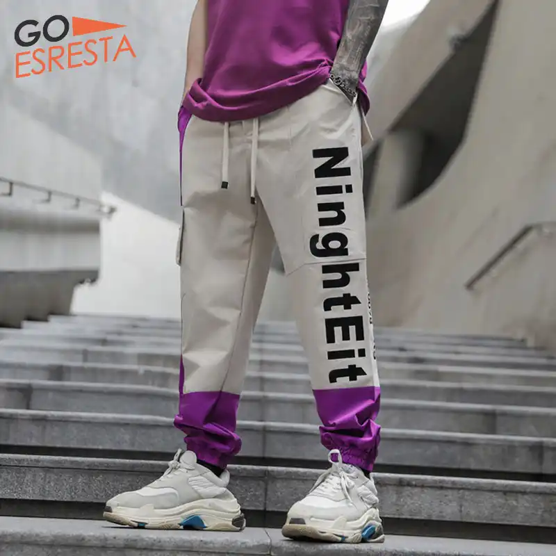 ファッションゆるいカジュアルなカーゴパンツ男性ヴィンテージのヒップホップ日本ストリートハーレムズボンジョガースウェットパンツ男服の夏 Harem Pants Aliexpress