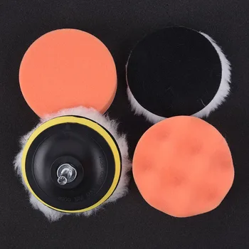 

6Pcs Waxing Pads Buffer Set With M10 Drill Adapter Polishing Self-sharpening