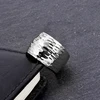 Gold Color Titanium Wave Ring for Women Highly Polished Stainless Steel Shiny 10mm Wide Ring 4