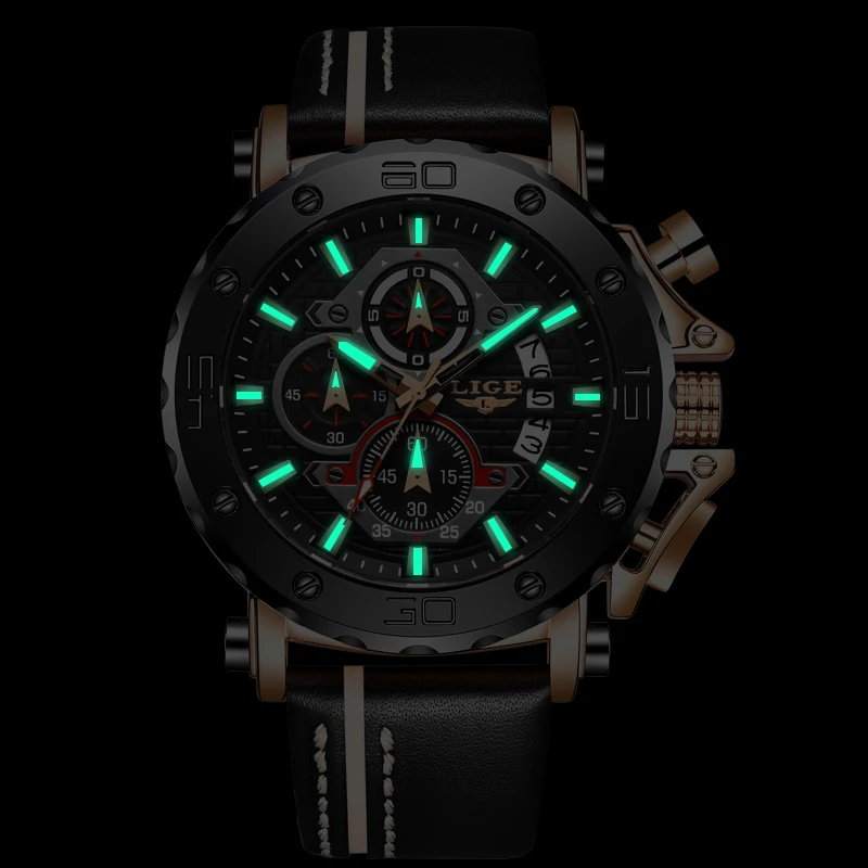 2020New Fashion Watch Men LIGE Top Brand Sport Watches Mens Quartz Clock NAVI FORCE Waterproof WristWatch Relogio Masculino