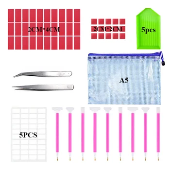 

67pcs/set 5D DIY Diamond painting tool set glue tweezers accessories cross stitch embroidery for handmade art to decorate home