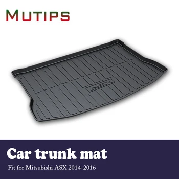 

Mutips Car Cargo rear trunk mat For Mitsubishi ASX 2014 2015 2016 Waterproof carpet Anti-slip mat Car accessories Styling auto