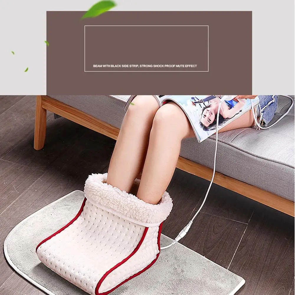 

Plug-in Electric Heating Foot Warmer Washable Electric Foot Warmer Office Bedroom Heating Pad Foot Warmer