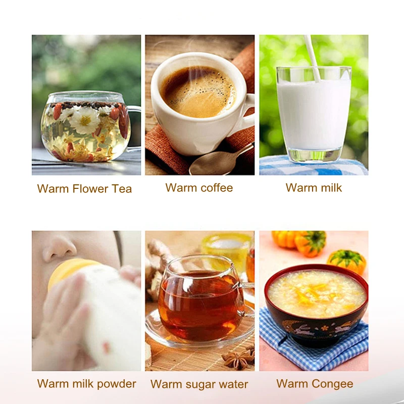 Electric Cup Heater with Phone Holder Coffee Mug Cup Mat Warmer Pad for Home Office Milk Tea Heating Coaster Gift for Friends 4