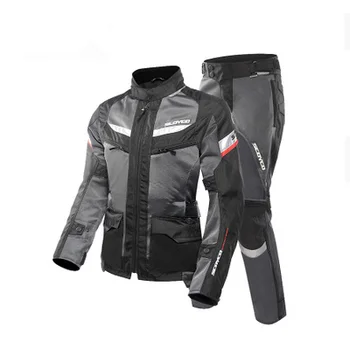 

Unisex Motorcycle Suit Motorcycle racing clothing Winter Waterproof Motorcycle Cycling Suit Riders Racing Clothes Warm