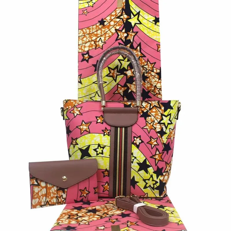 Анкара ткань для платья африканская вощеная ткань принтом с 2 шт Женская сумка 6 ярдов Хлопок Ткань для лоскутного TN-A29