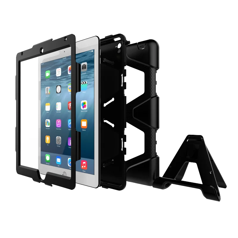 Для iPad Pro 9,7 чехол A1673 A1674 A1675 трехслойный ударопрочный сверхмощный силиконовый чехол из ТПУ со встроенным защитным чехлом для экрана