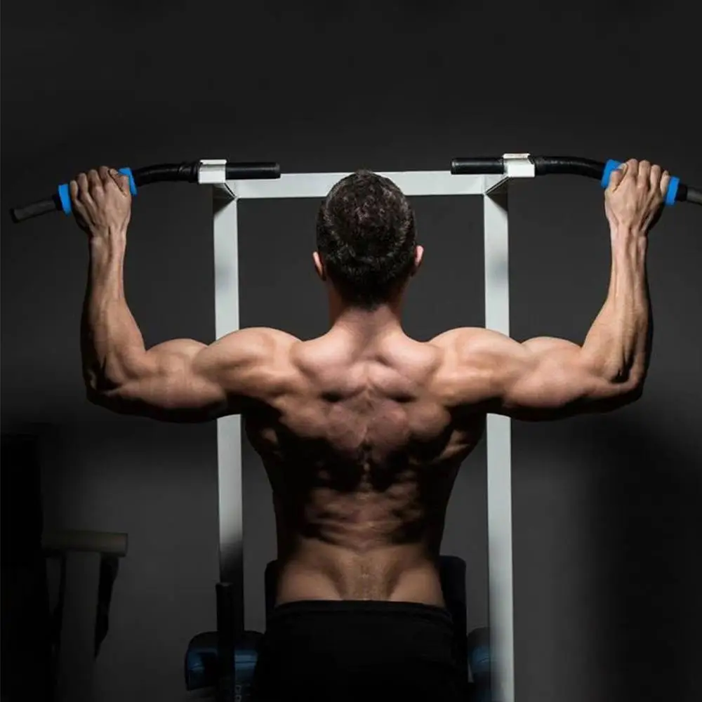 1 pair Dumbbell Thick Bar Handles Pull Up Bracket Silicon Anti-Slip Protect Weightlifting Pad Body Building Gym Equipment