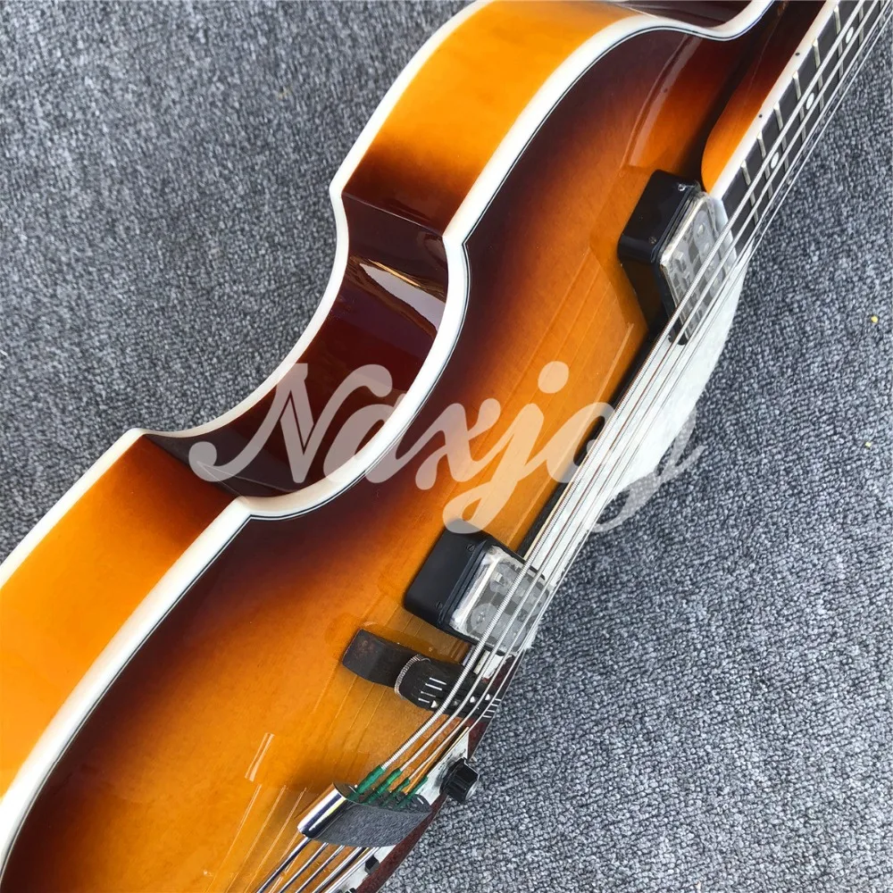 Sunburst Hofner 4 струны бас гитара скрипка BB2 значок серии Hofner табак взрыв Винтаж CT электрический бас