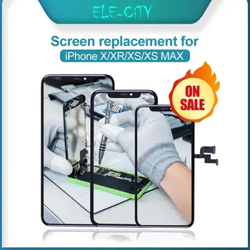 

AAA+++ For iPhone X XR XS Max OLED With 3D Force Touch Digitizer Assembly No Dead Pixel LCD Screen Replacement Display With Gift