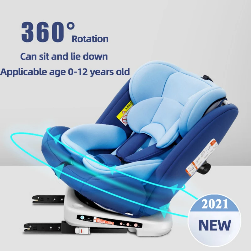 Car General 0-12y Child Safety Seat 360 Degree Rotation Two Way Installation ECE Certification Portable Baby New | Мать и ребенок