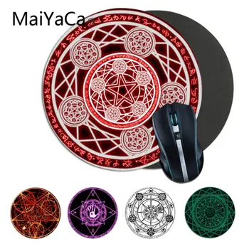 

MaiYaCa Beautiful Anime Demon Summon Circle Computer Gaming round Mousemats Anti-Slip Laptop PC Mice Pad Mat gaming Mousepad