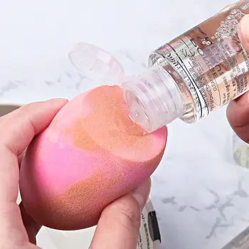 

Portable Makeup Brush Powder Puff Cleaning Solution-Dirt Remove Fluid Powder Puff Cleaning Liquid Solution Quick Cleaning Liquid