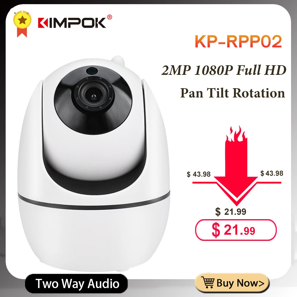 

KIMPOK P2P Onvif Cloud storage 2MP human tracking wireless IP Cameras two way audio auto track wifi IP PTZ Cameras