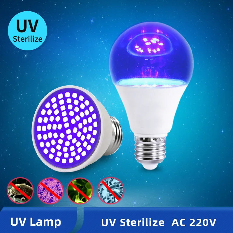 OK-B UVC UV Germicidal Light GU10 E27 MR16 E14 LED Bulb Desinfection Lamp Sterilizer 220V 240V Ultraviolet | Лампы и освещение