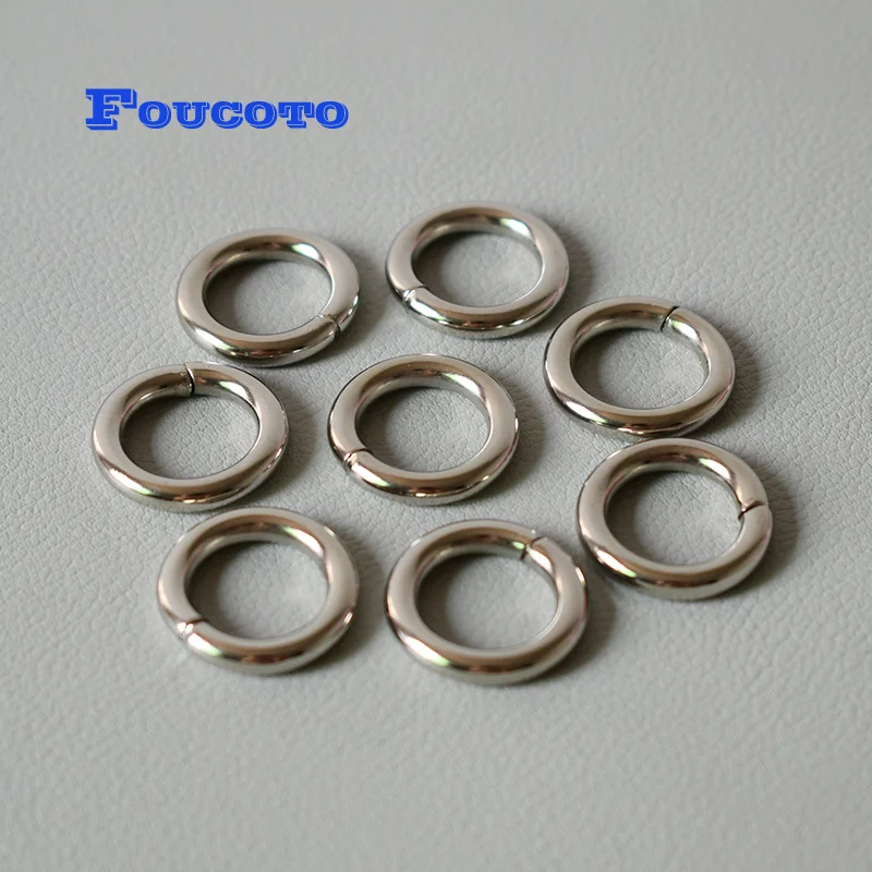 15mm 20mm 25mm 30mm Metal round wheel plated hardware O rings DIY dog collar harness backpack luggage DIY sewing accessories