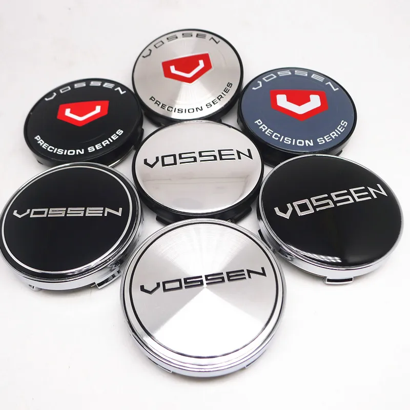 4pcs 60mm Vossen Wheel Center Hub Cap Car Rims Dustproof Cover Hubcaps