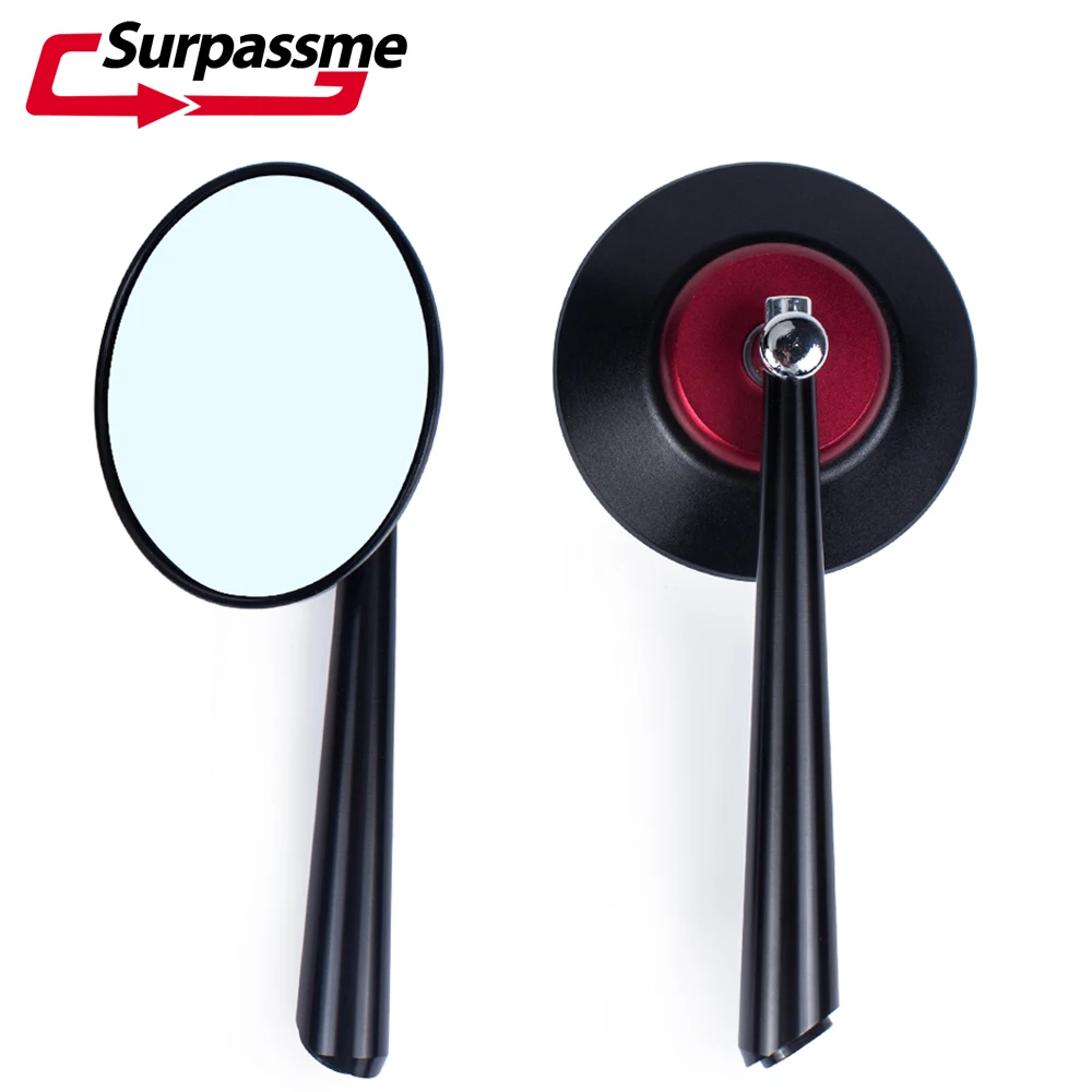 

Винтажные алюминиевые мотоциклетные зеркала заднего вида с ЧПУ, универсальные 8 мм 10 мм, круглые аксессуары для боковых зеркал кроссового велосипеда, скутера, мотоцикла