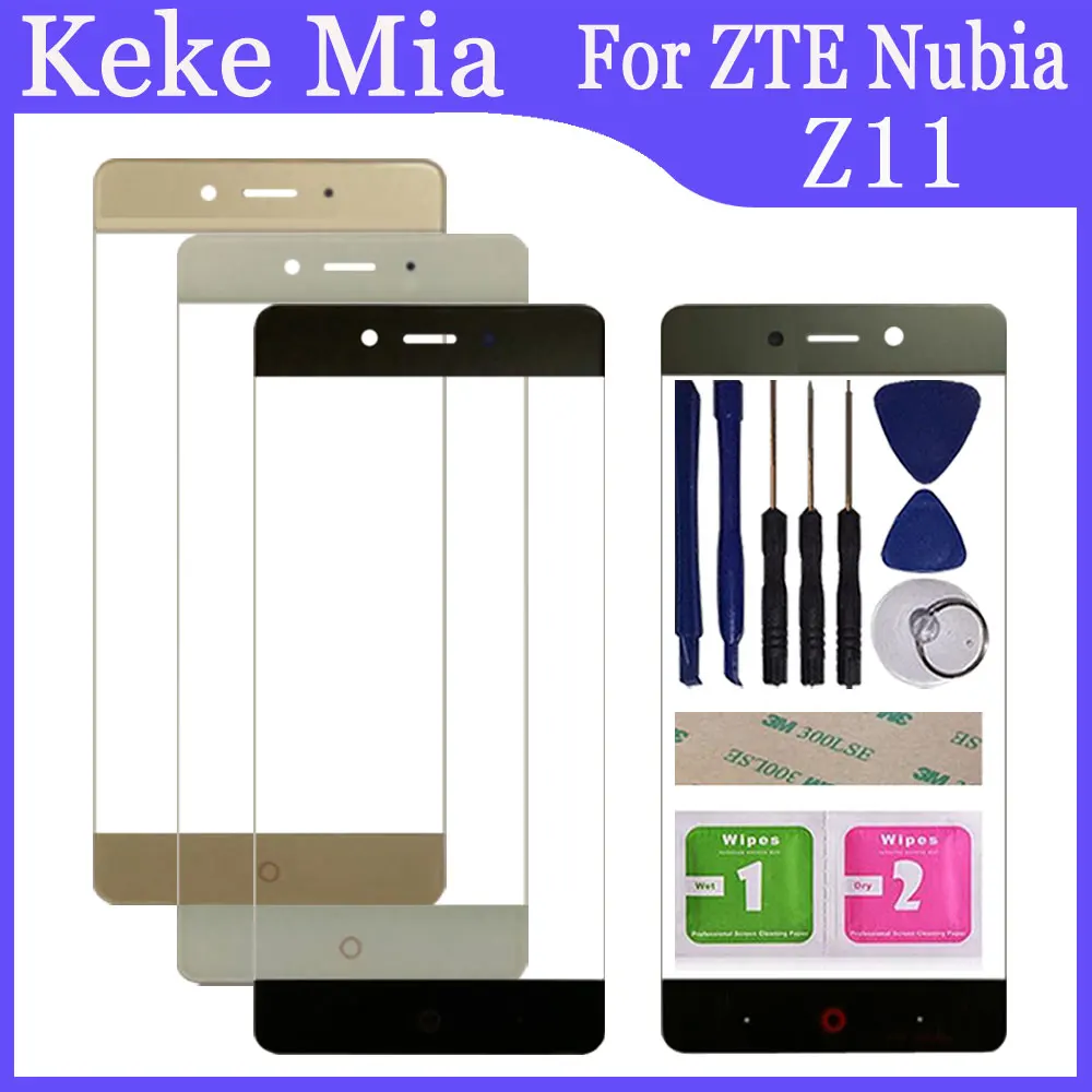 Keke Mia 6 0 &quot100% Новый оригинальный сенсорный экран для ZTE Nubia Z11 Max передняя внешняя