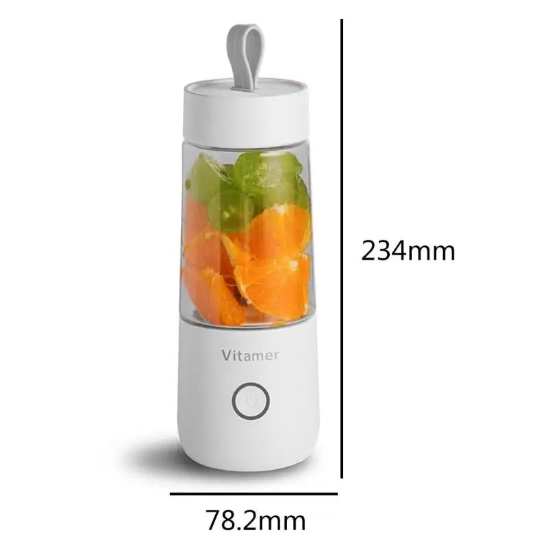 350 мл портативная соковыжималка чашка USB Перезаряжаемый блендер смузи фруктовый Овощной миксер сои Измельчитель льда мясорубка