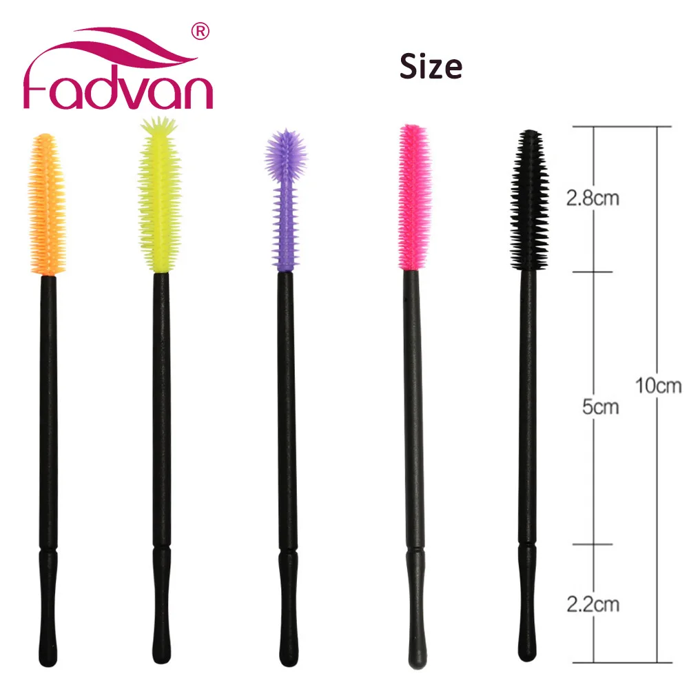 Makeup Brush Makeup Tool Eyelashes Brush Eyelash Brush Fadvan 50pcs Eyelash Brush Silicone Gel Makeup Brushes Comb Mascara Wands Professional Beauty Tools