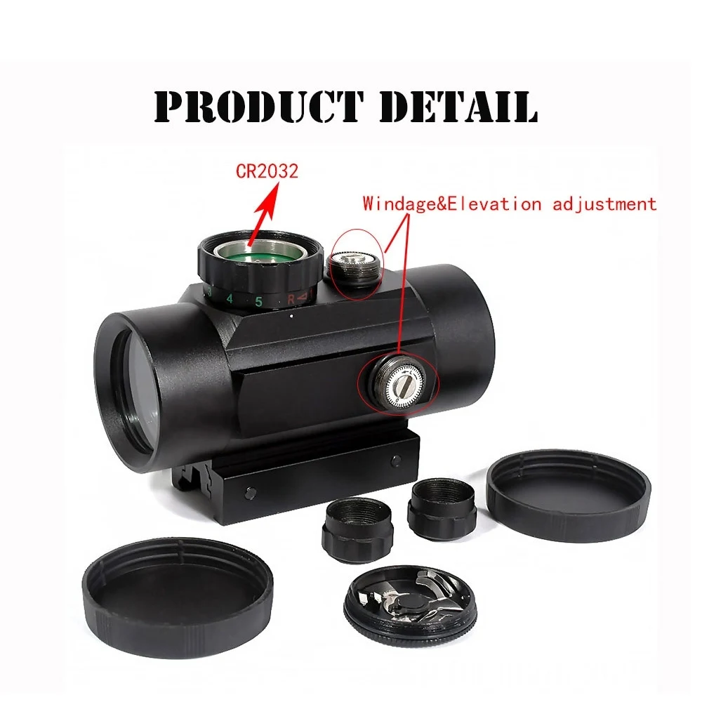 Tactical Hunting Red Dot 1X40RD Optical Sight 11mm 20mm Mounts Riflescope Aim Point Rifle Scope and Chasse Telescope red dot sight rifle scope riflescope mount