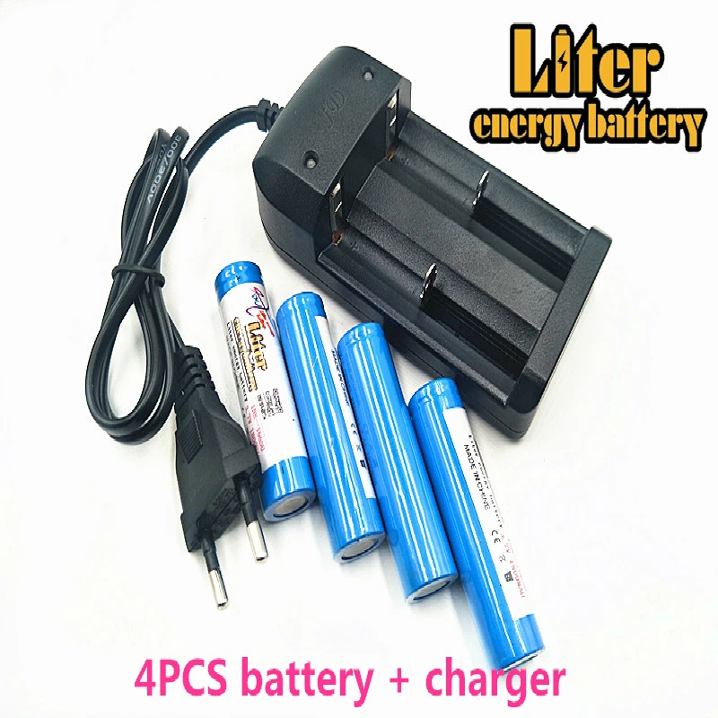 Литиевая батарея 3,7 V 16650 1800 mAh литий-ионная аккумуляторная батарея + зарядное устройство для путешествий может использоваться для