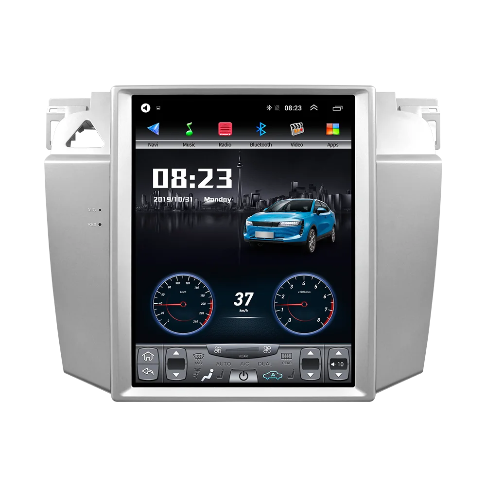 64G rom вертикальный экран android автомобильный gps мультимедийный видео радио плеер в тире для Toyota Corolla auris 2007-2012 автомобильный навигатор