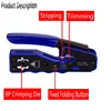 RJ45 Crimp Tool Pass Through Cutter Cat6 Cat5 Cat5e 8P8C Modular Connectors All-in-one Wire Network Tool Cable Crimper ► Photo 2/5