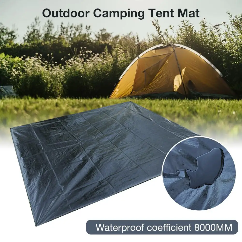 8000 мм водонепроницаемый походный коврик для палатки, PE ткань для пола, походная сумка для пикника, сумка для пляжного коврика, складная Пляжная накидка