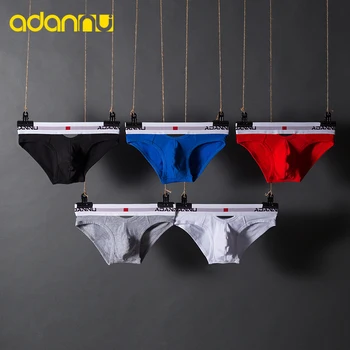 

Fashion New Hollow Underwear Men Briefs 100%Cotton Comfortable Underpants Breathable U Convex For Gay Cueca Tanga Hombre