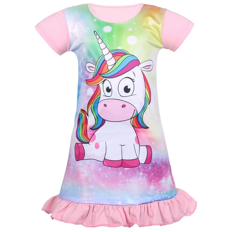 

2019 CHILDREN'S Dress Girls Summer New Style Baby wai mao ka Printed Skirt Girls Western Style Princess Dress 6457