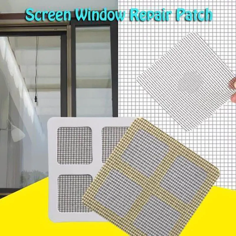 5PCS/Set Window Screen Mesh Repair Stickers Adhesive Anti Mosquito Fly
