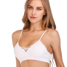 Sample White Sports Bra High Impact Top Fitness Women Brassiere Sport Femme Padded Sport Bras Push Up Seamless Sport Crop Tops